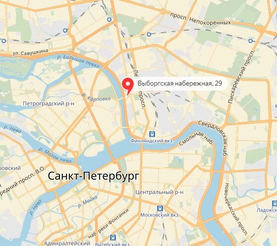 Метро выборгская спб карта