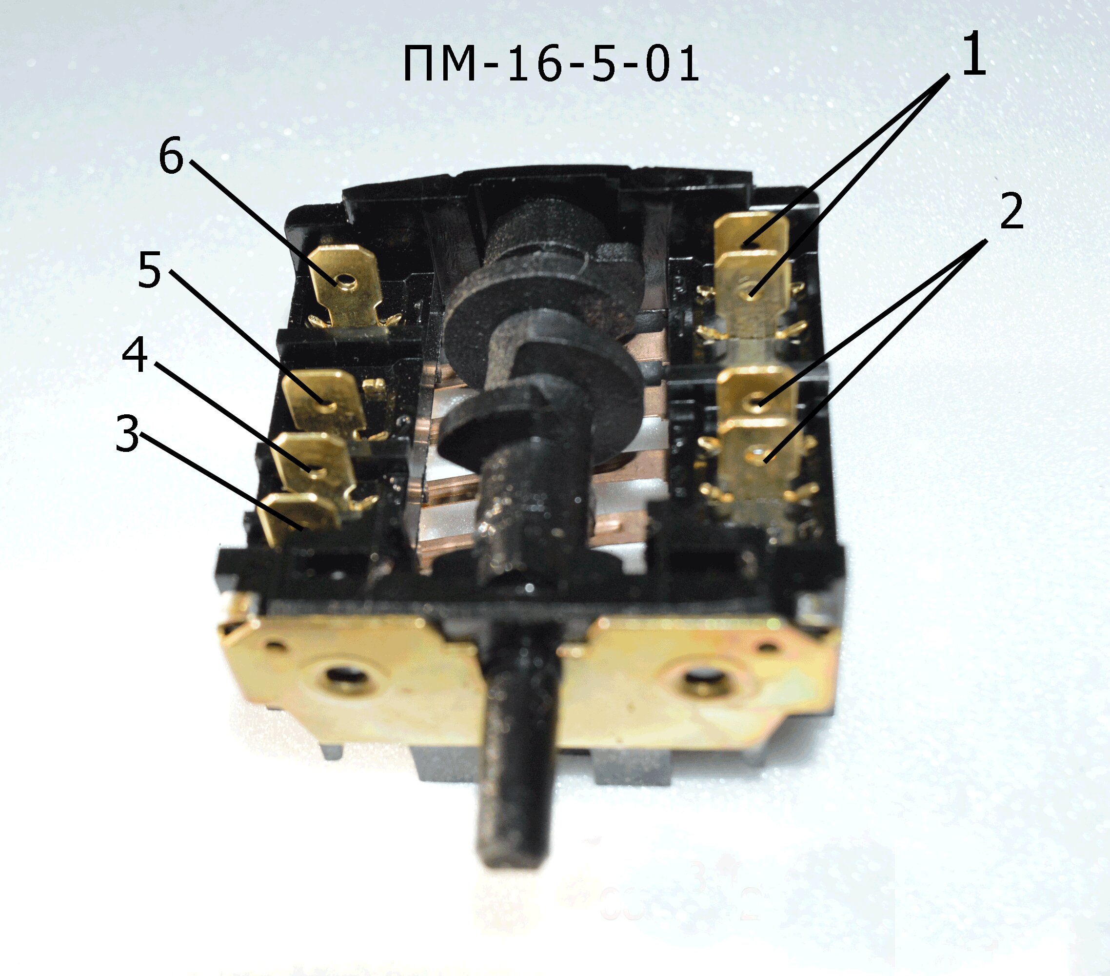 Переключатель для электроплиты мечта ПМ 16-5-01 схема