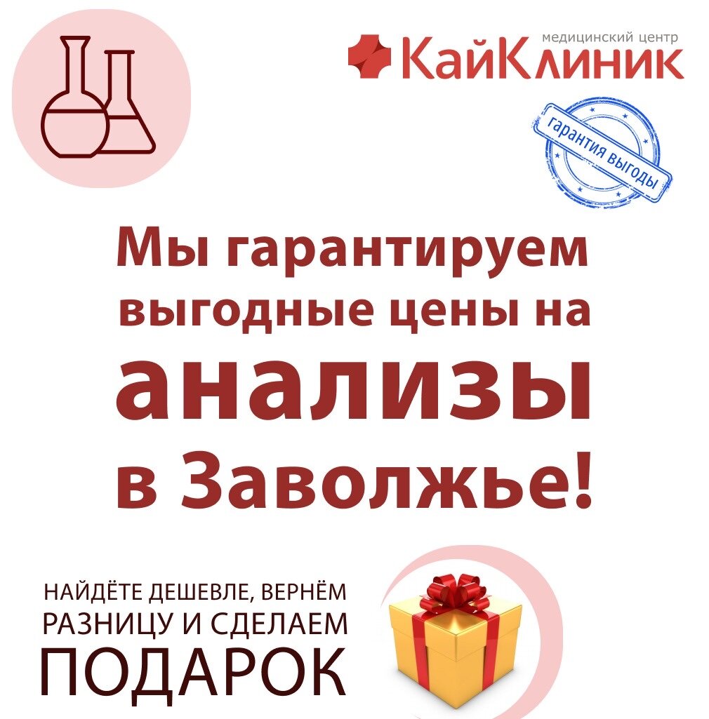 Выгодные цены на анализы, гарантировано в медицинском центре КайКлиник в  Нижнем Новгороде - Zoon