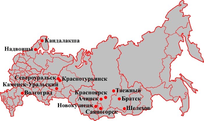 Краснотурьинск карта россии