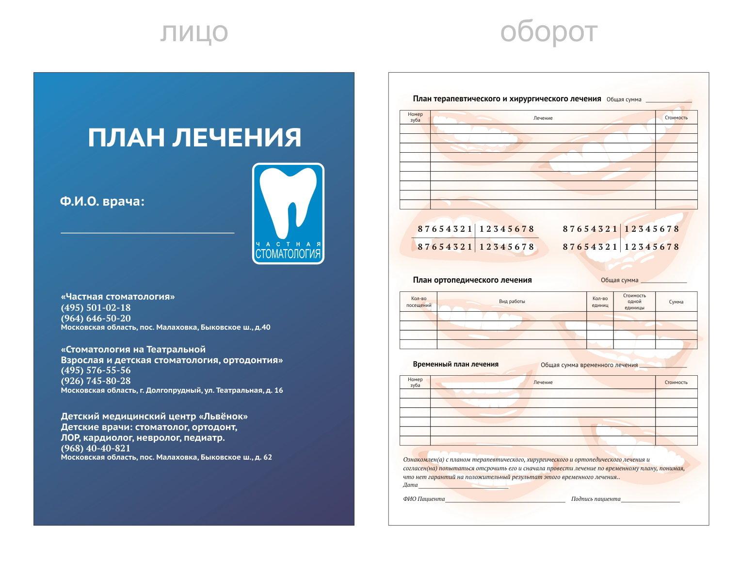 Зубная клиника карта