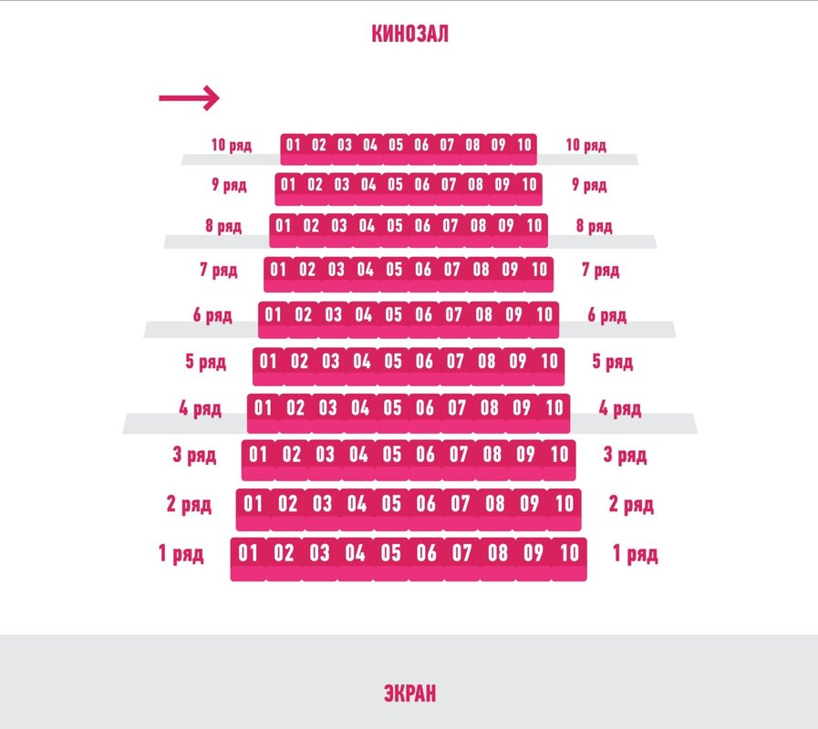 Кинотеатр октябрь на арбате схема зала 1