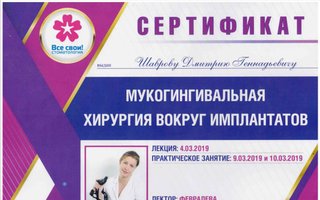 сертификат/документ врача Дмитрия Геннадьевича Шаврова
