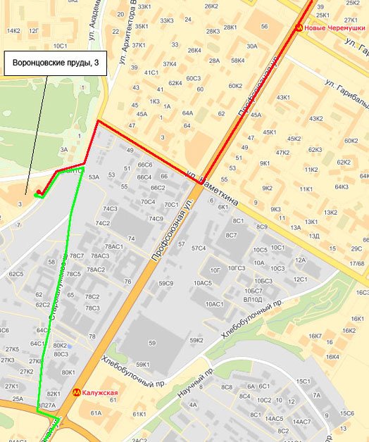 Обручевский район москвы карта