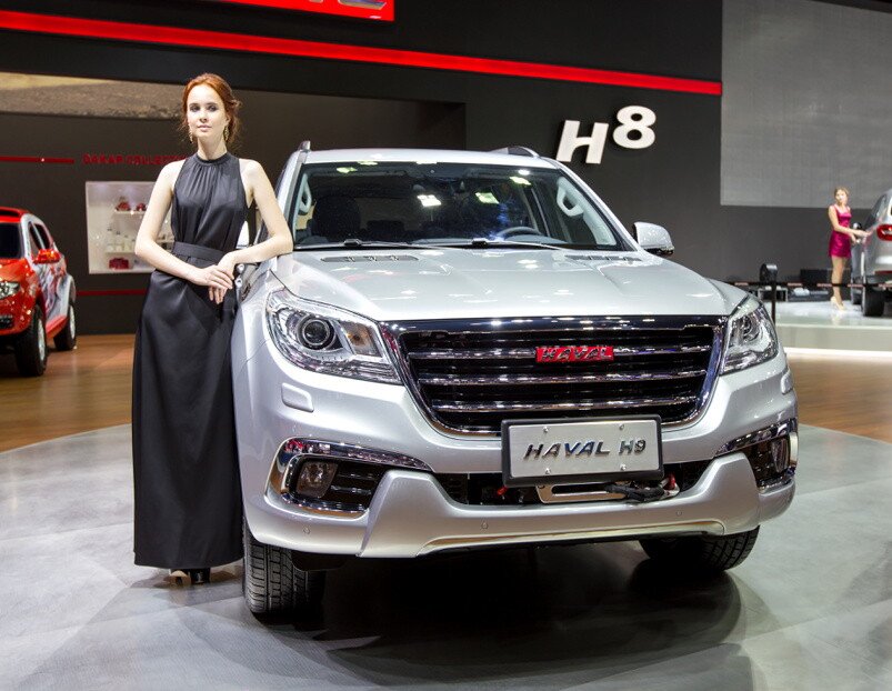 Серый Haval H9. Московский международный автомобильный салон