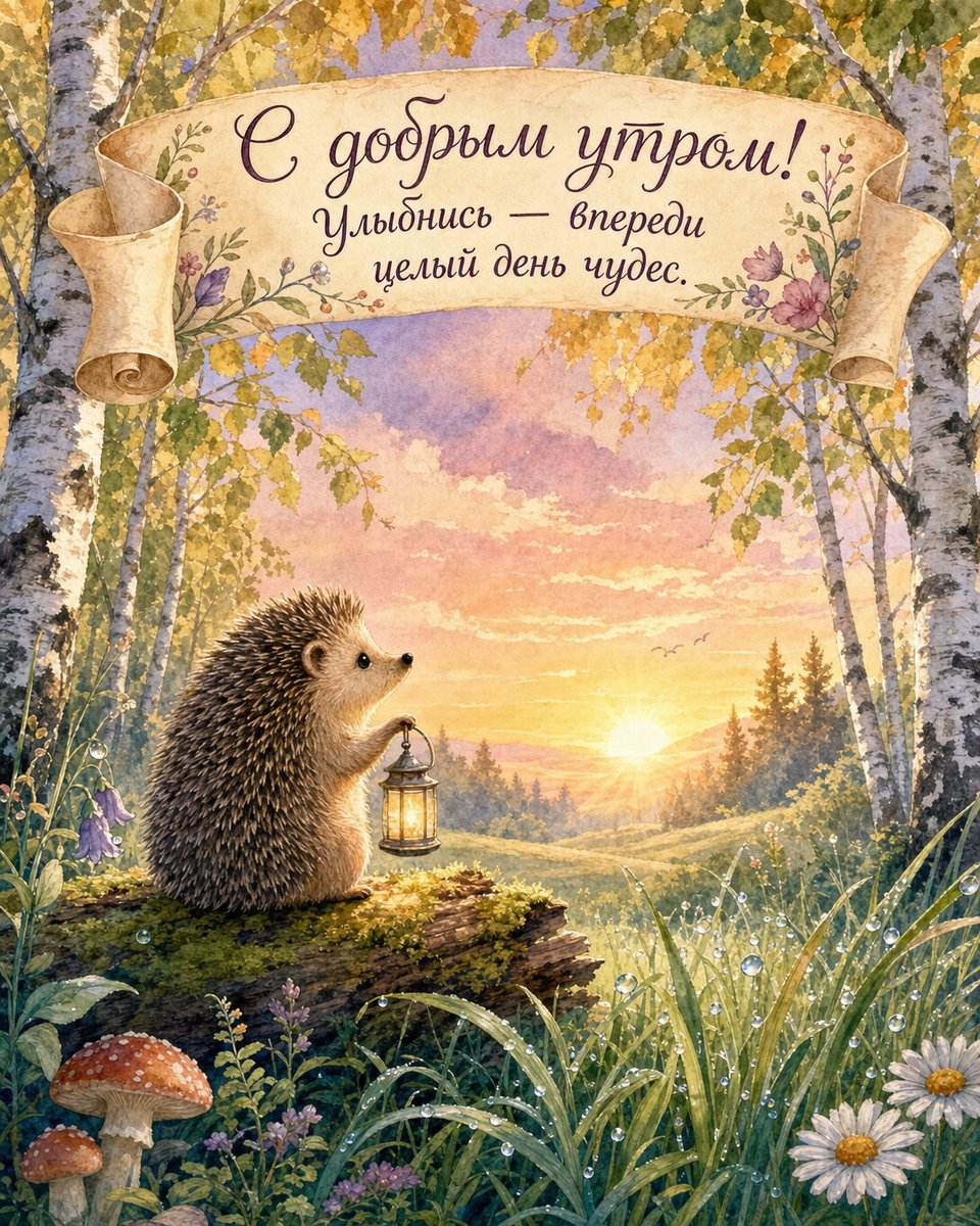 Открытка с добрым утром