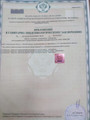 сертификат/документ Медицинского центра Виксир