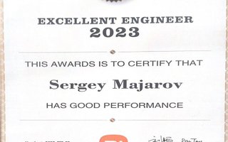 сертификат/документ специалиста по ремонту Сергея Сергеевича Можарова