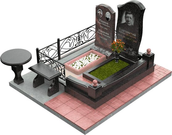 Мемориальный комплекс на могилу в Чебоксарах
