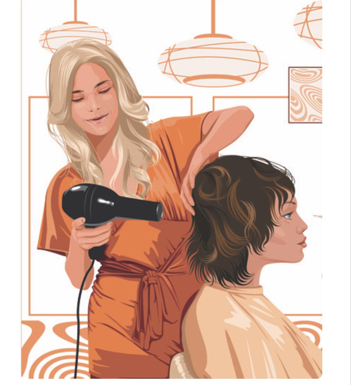 Плакат на тему парикмахер