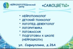 Центр нейропсихологии и логопедии СамоЦветы, с рейтингом 4.8 - находится по адресу Республика Татарстан, Казань, улица Сафиуллина, 26а 