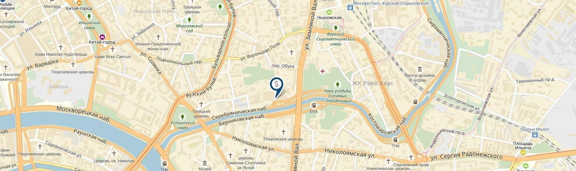 Ивановская горка карта москва